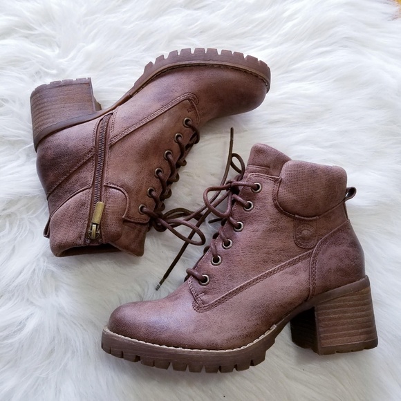 Nwt Crown Vintage Calista Combat Boots 